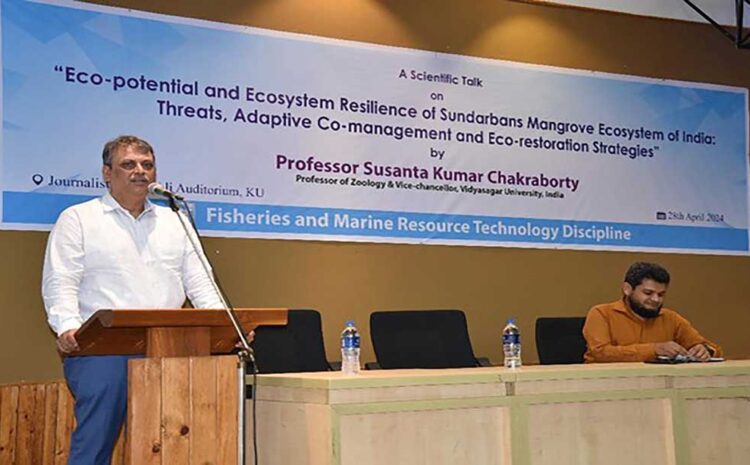  Scientific Talk on Eco-Potential and Ecosystem Resilience of Sundarbans Mangrove Ecosystem of India